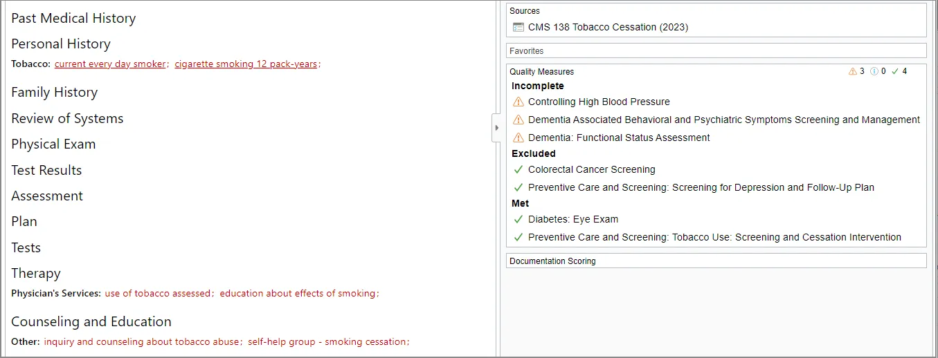 Tobacco Cessation Measure Complete